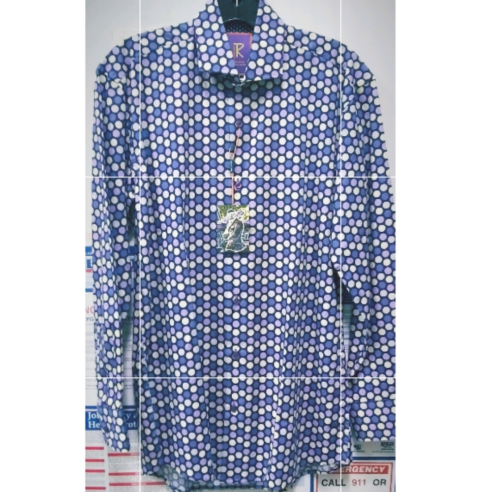 Robert Lewis Colorful Button Down Men's Shirt